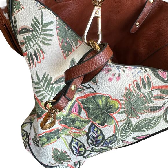 Womens Handbag Purse Tote Garden Jungle Leaves - Picture 9 of 9